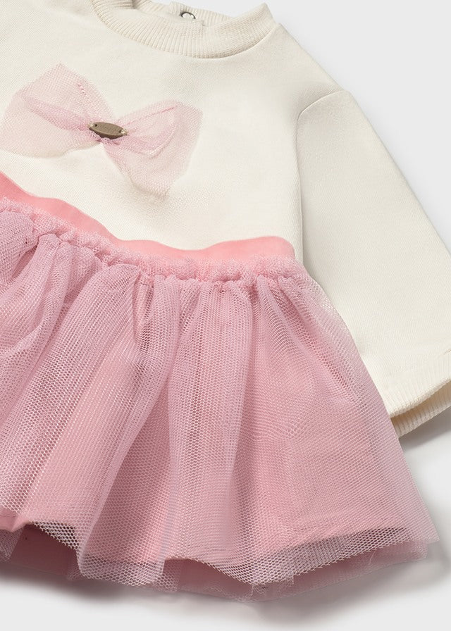 2834 Mayoral Bow Tutu Skirt Set