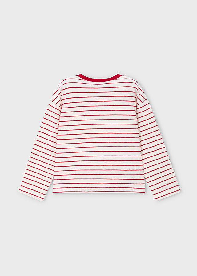 4013 Mayoral Long Sleeved Striped T-Shirt