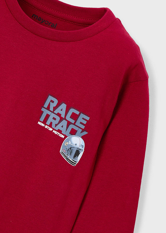 4084 Mayoral Long Sleeved Race Track T-Shirt