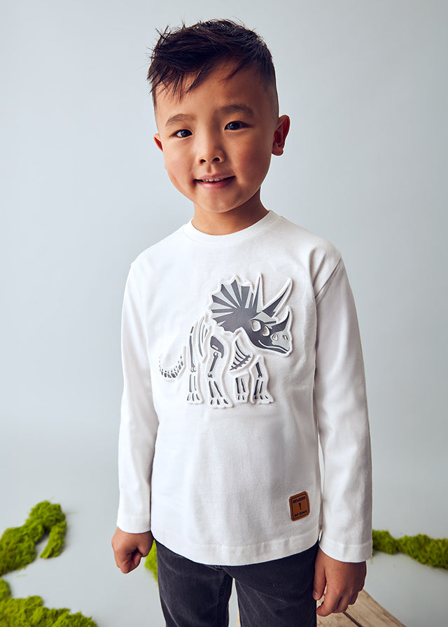 4089 Mayoral Dinosaur embossed T-Shirt
