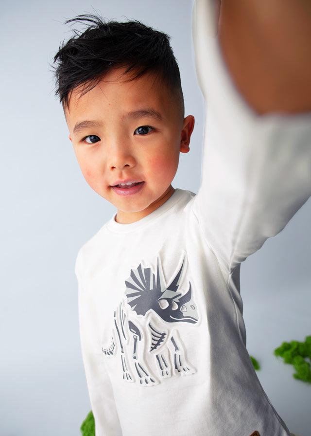 4089 Mayoral Dinosaur embossed T-Shirt