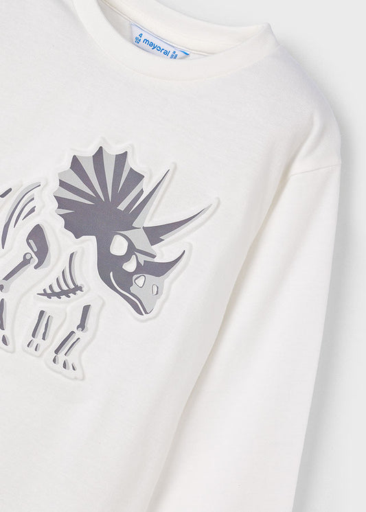 4089 Mayoral Dinosaur embossed T-Shirt