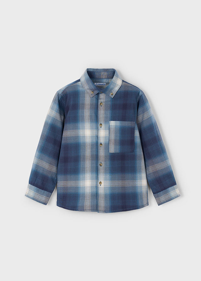4127 Mayoral Long Sleeve Checked Shirt
