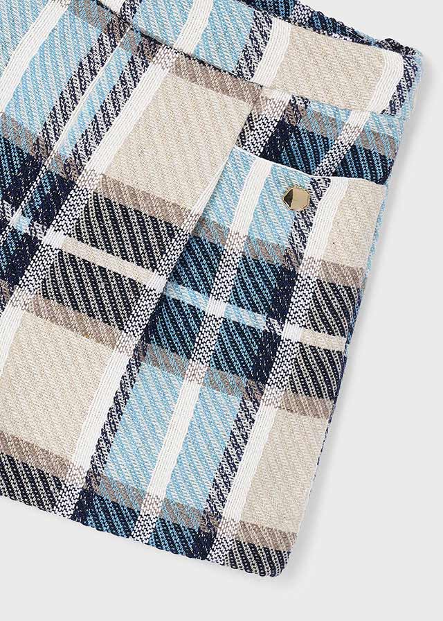 4225 Mayoral Tartan Check Style Dressy Shorts