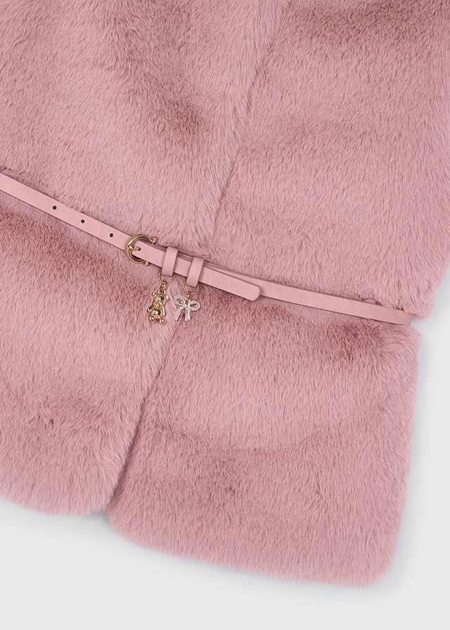 4315 Mayoral Fur Belted Gilet