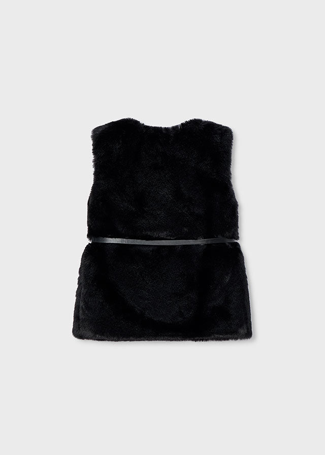 4315 Mayoral Fur Belted Gilet