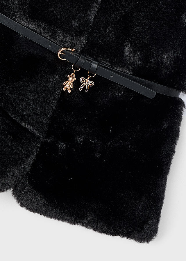 4315 Mayoral Fur Belted Gilet