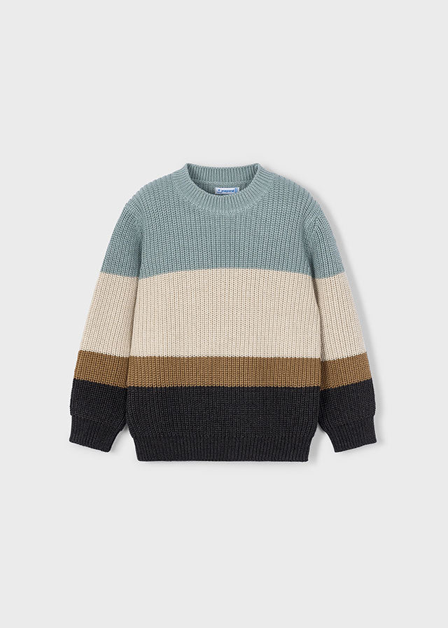 4379 Mayoral Knitted Block Panel Jumper