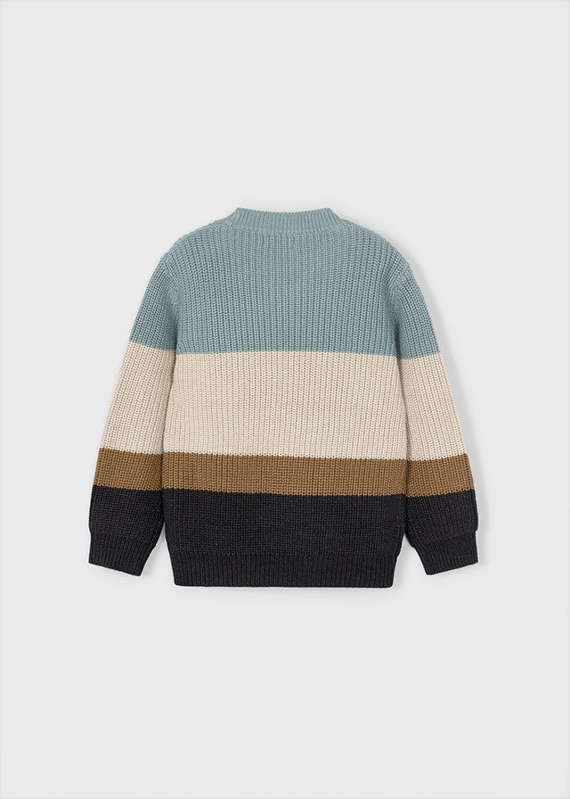 4379 Mayoral Knitted Block Panel Jumper
