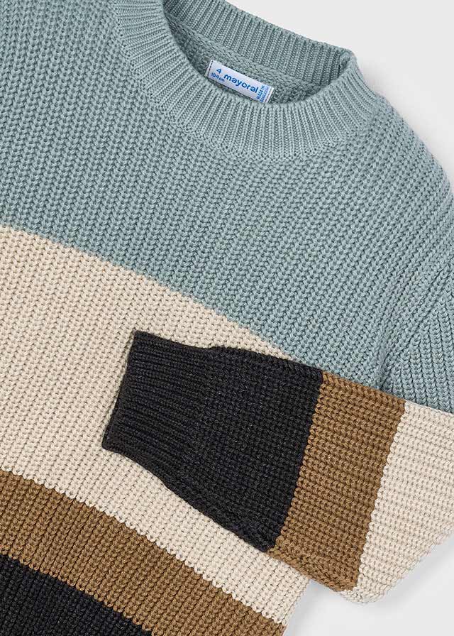 4379 Mayoral Knitted Block Panel Jumper