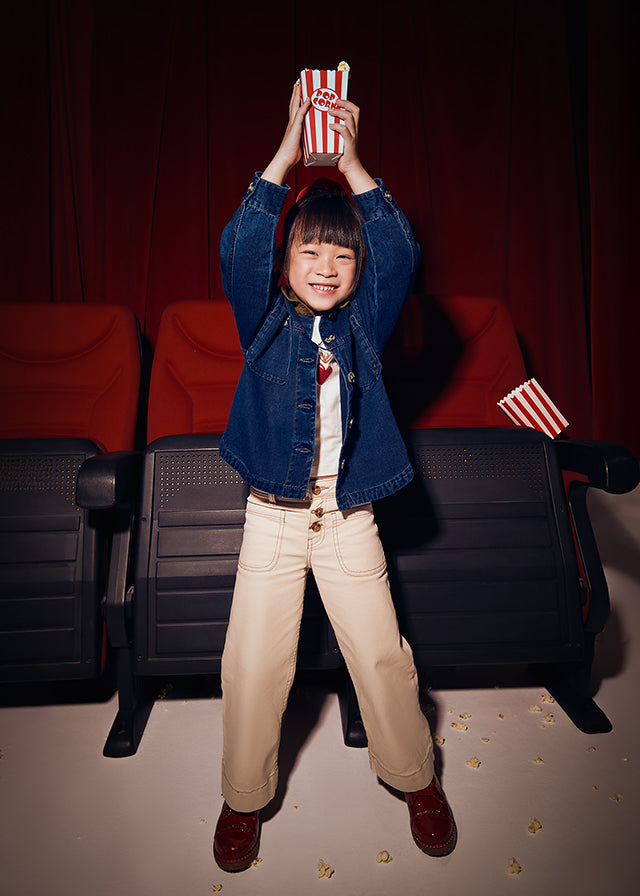 4576 Mayoral Dressy Cream Trousers