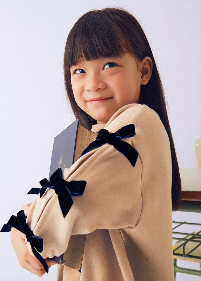 4725 Mayoral Velour Bow Legging Set