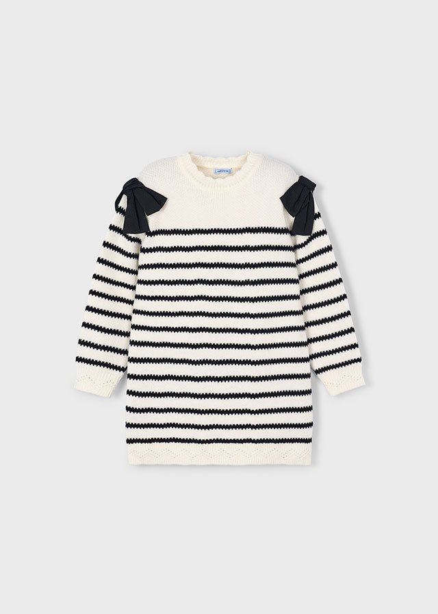 4916 Mayoral Striped Knitted Dress