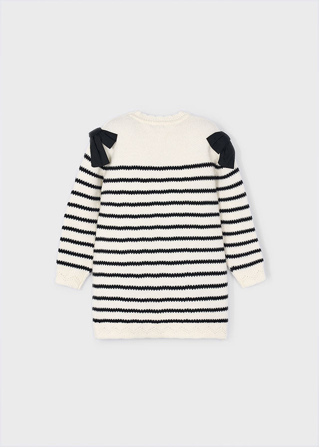 4916 Mayoral Striped Knitted Dress