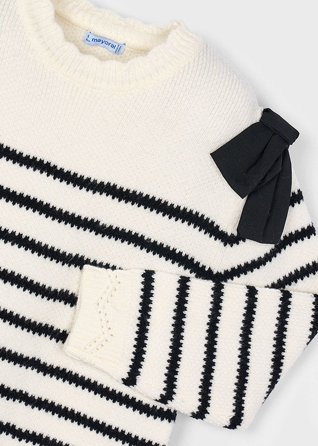 4916 Mayoral Striped Knitted Dress