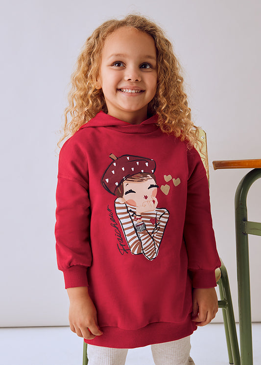 4928 Mayoral Hooded Sweatshirt Dress