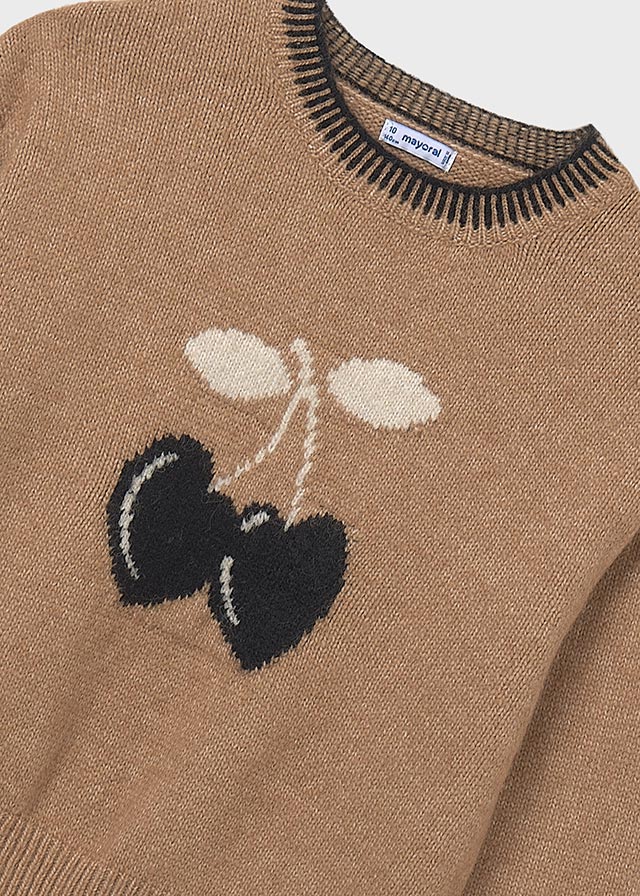 7316 Knitted Heart Cherries Jumper