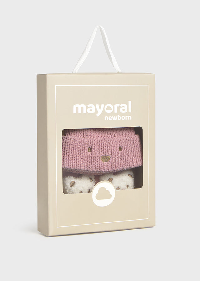 9933 Mayoral Bear Hat Set