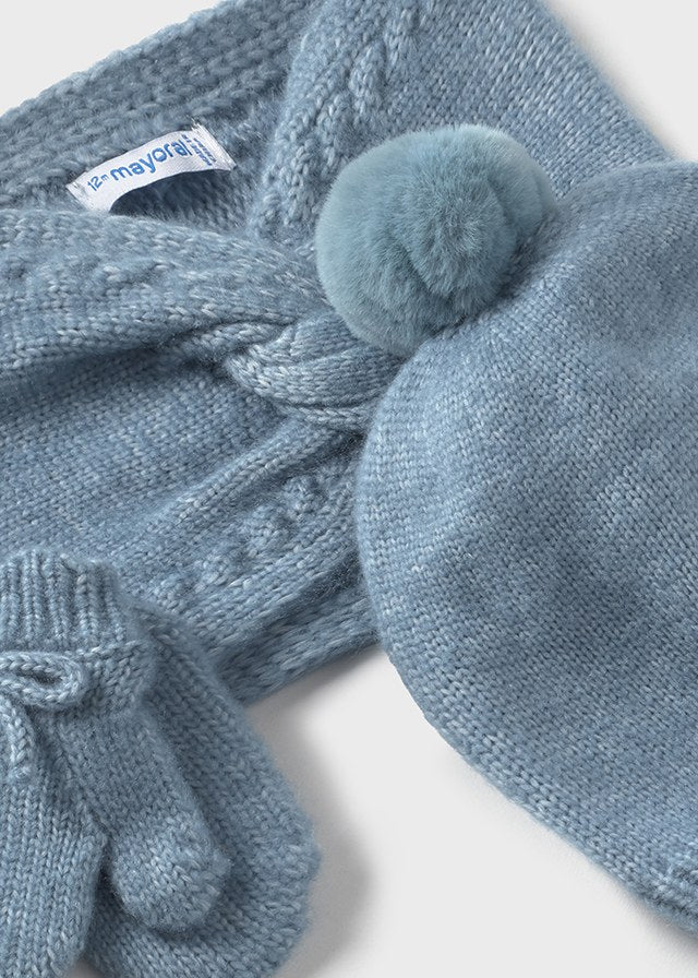 10019 Mayoral Knitted Hat Set