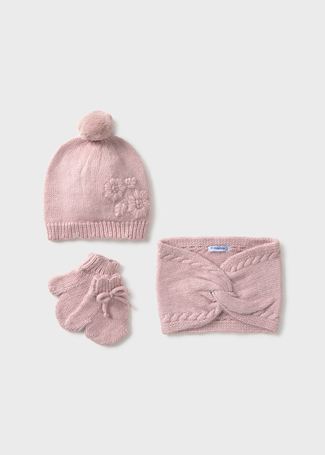 10019 Mayoral Knitted Hat Set