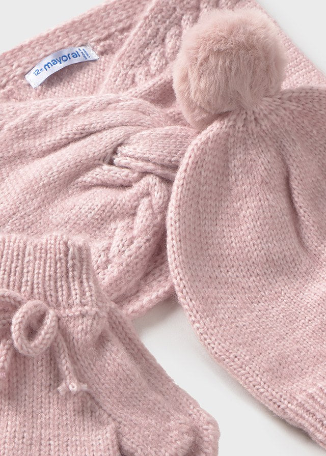 10019 Mayoral Knitted Hat Set