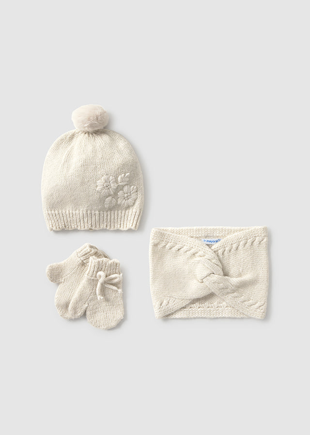 10019 Mayoral Knitted Hat Set