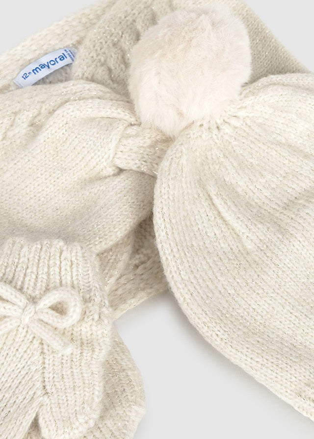 10019 Mayoral Knitted Hat Set
