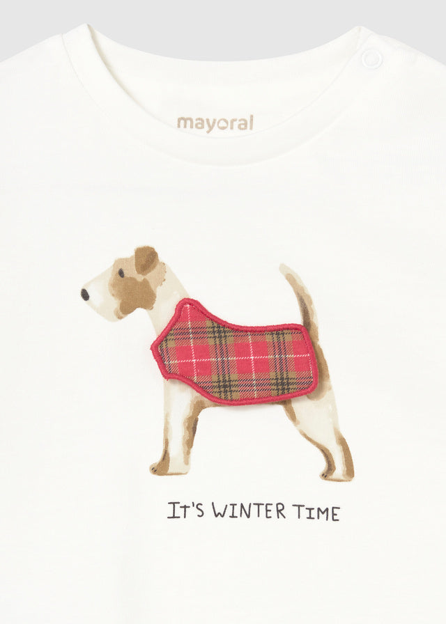 Mayoral Long Sleeved Dog Interactive T-Shirt 2019