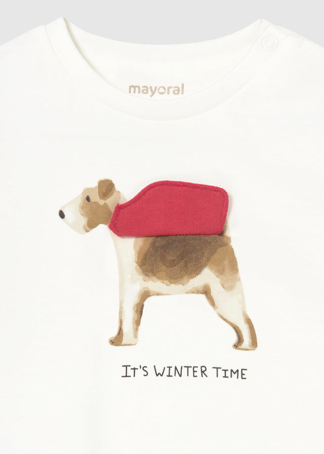 Mayoral Long Sleeved Dog Interactive T-Shirt 2019
