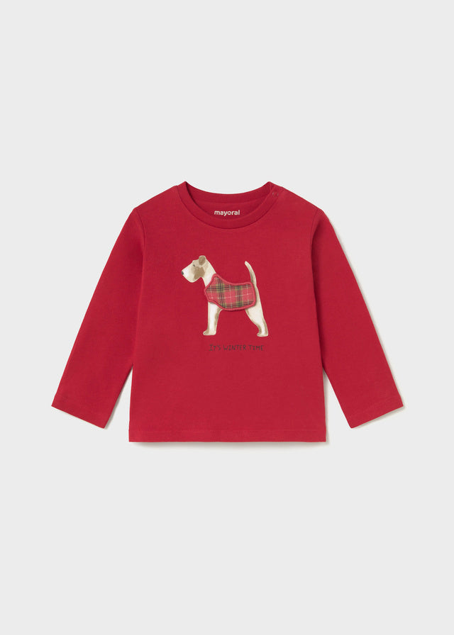 Mayoral Long Sleeved Dog Interactive T-Shirt 2019