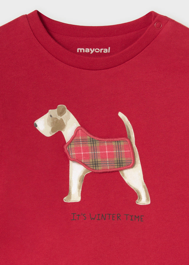 Mayoral Long Sleeved Dog Interactive T-Shirt 2019