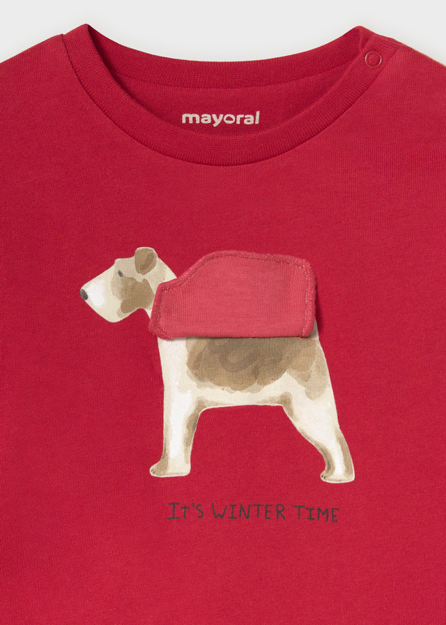 Mayoral Long Sleeved Dog Interactive T-Shirt 2019