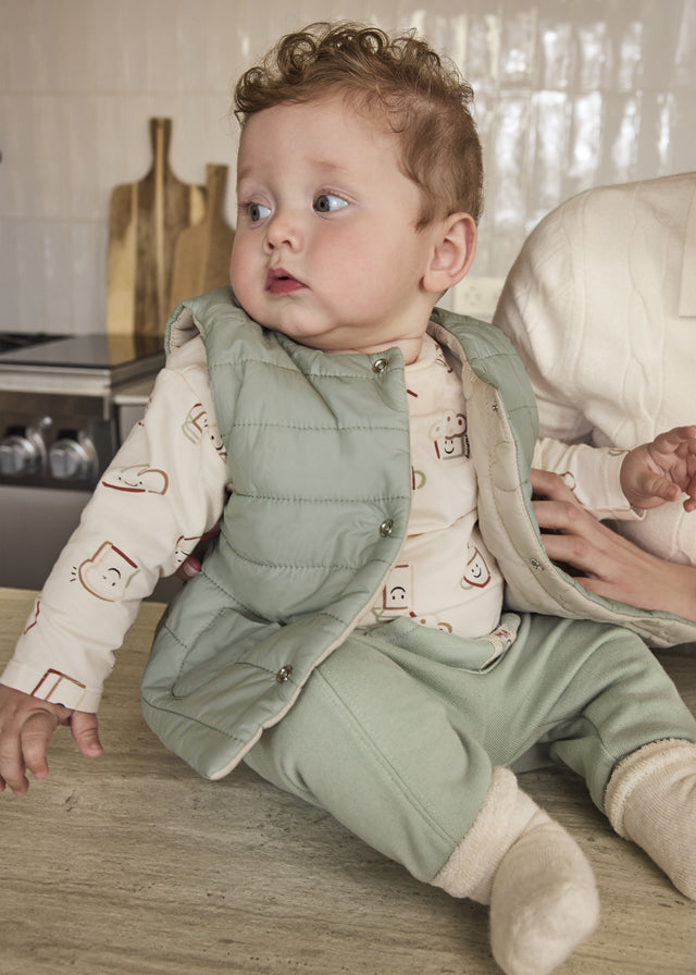 2368 Mayoral Quilted Reversible Gilet