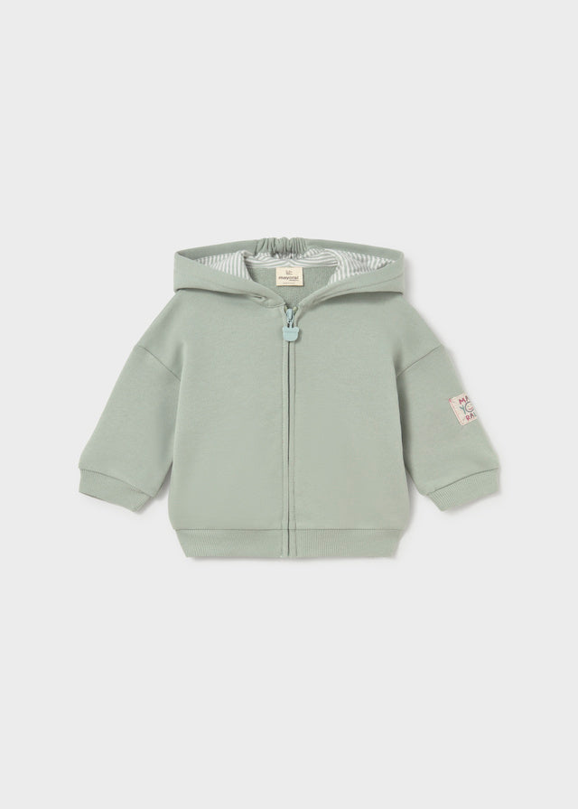 2402 Mayoral Hooded Zip Up with fun Ear Detailling