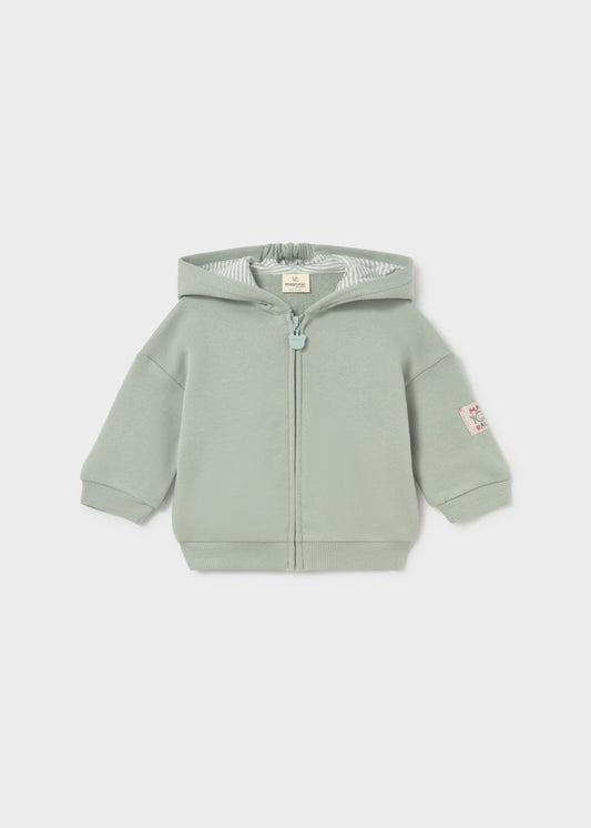 2402 Mayoral Hooded Zip Up with fun Ear Detailling