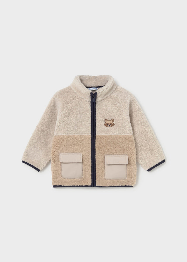 2429 Mayoral Two Tone Zipped Fleece Jacket