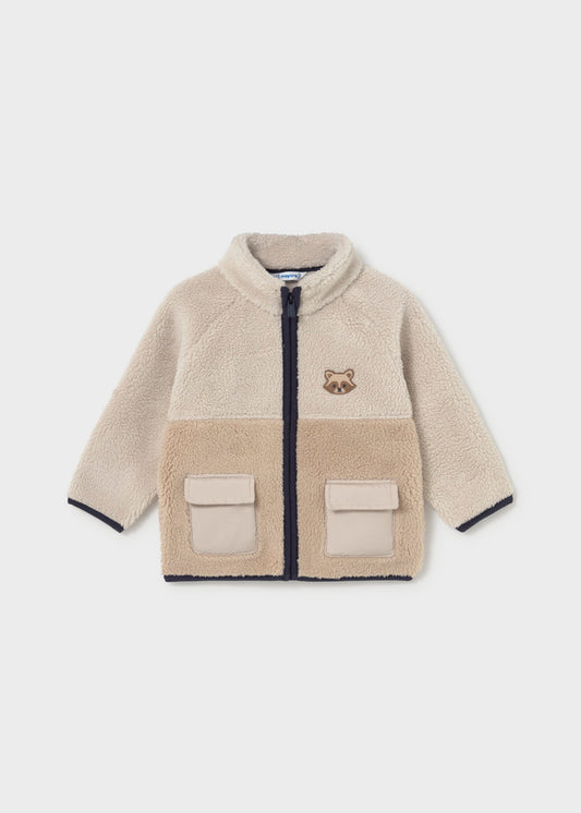 2429 Mayoral Two Tone Zipped Fleece Jacket