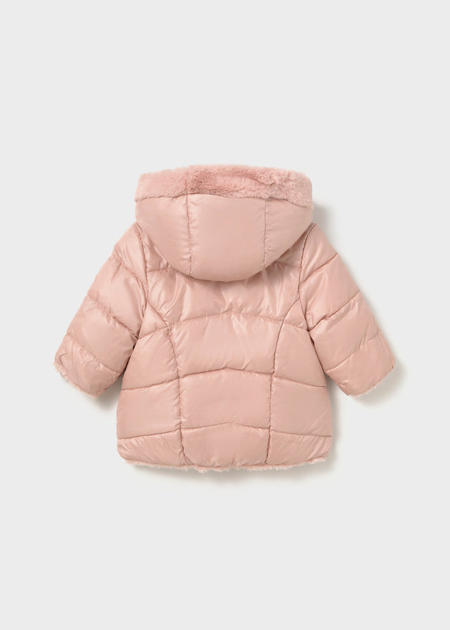 Mayoral Girls Reversible Faux Fur Puffer Jacket 2439