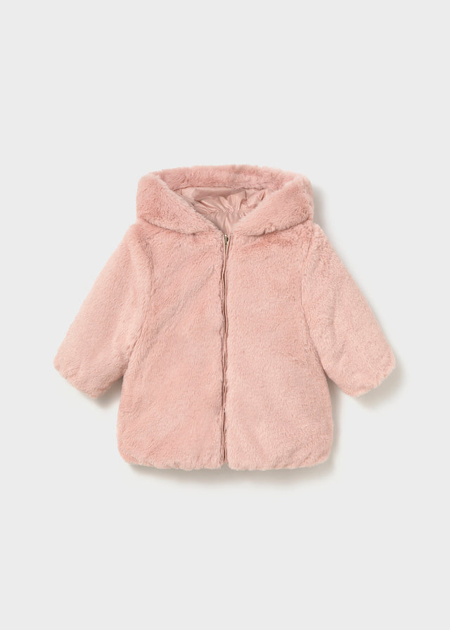 Mayoral Girls Reversible Faux Fur Puffer Jacket 2439