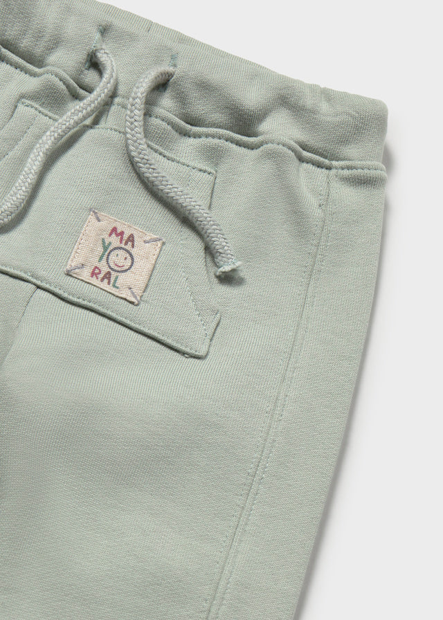 Mayoral 2527 Baby Pants – Green & Beige (AW26)