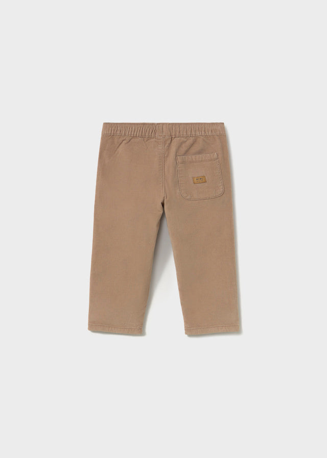 2546 Mayoral Boys Corduroy Trousers | Beige, Blue & Navy | Little VIPS