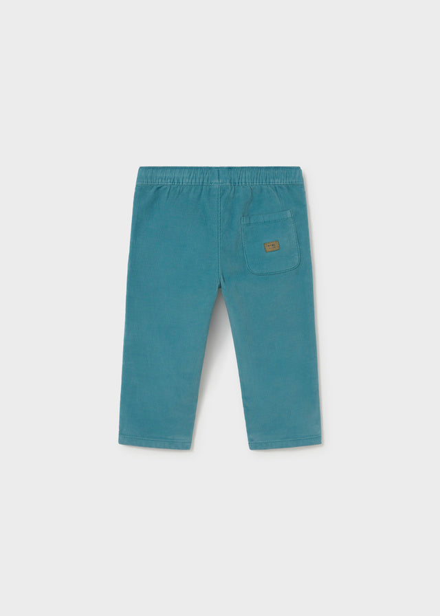 2546 Mayoral Boys Corduroy Trousers | Beige, Blue & Navy | Little VIPS
