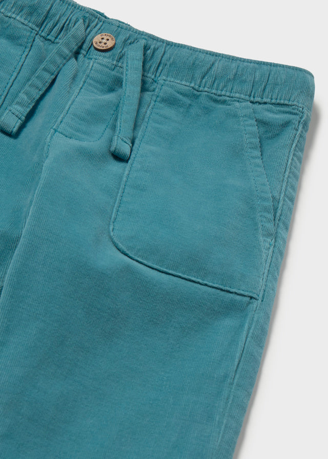 2546 Mayoral Boys Corduroy Trousers | Beige, Blue & Navy | Little VIPS