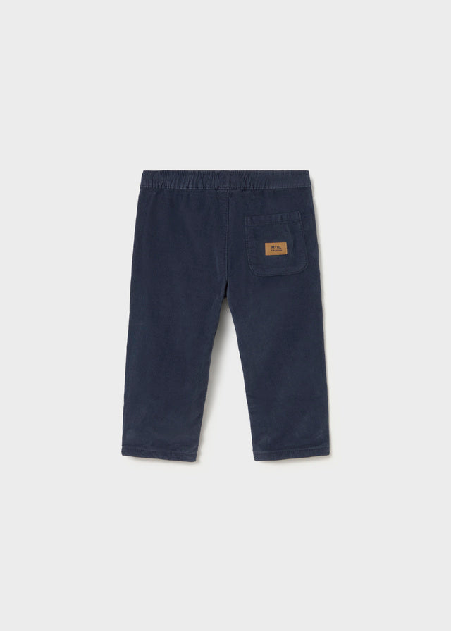 2546 Mayoral Boys Corduroy Trousers | Beige, Blue & Navy | Little VIPS