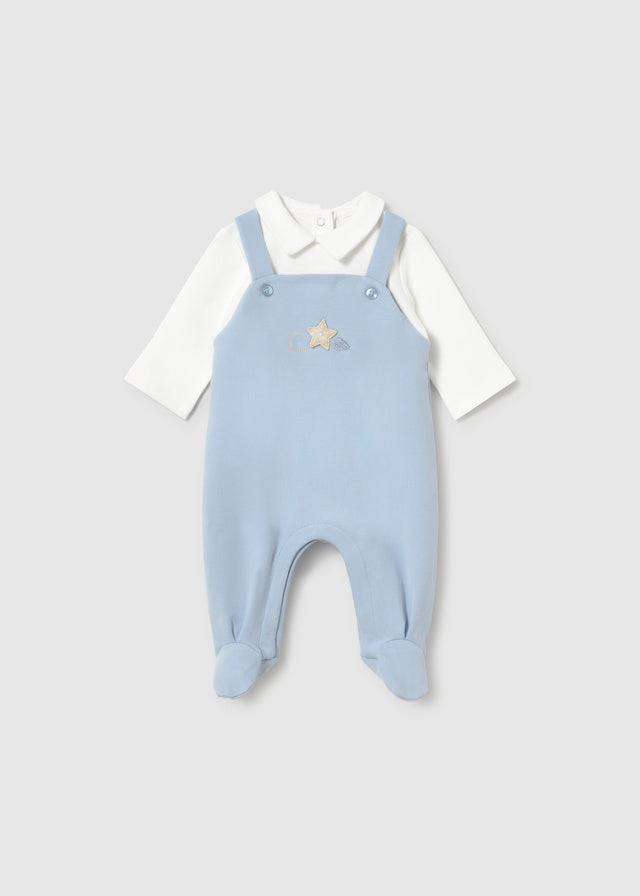 Mayoral 2657 Baby 3‑Piece Dungaree Set with Soft Jacket