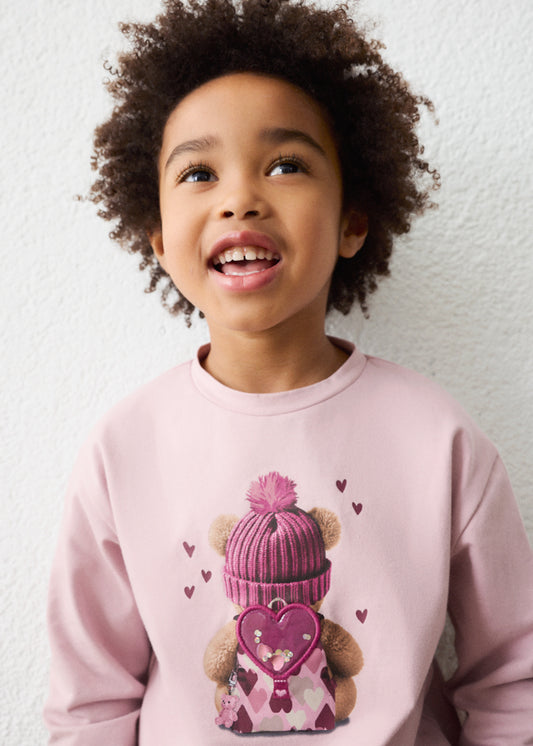 4027 Mayoral Teddy Bear Print long sleeve t-shirt