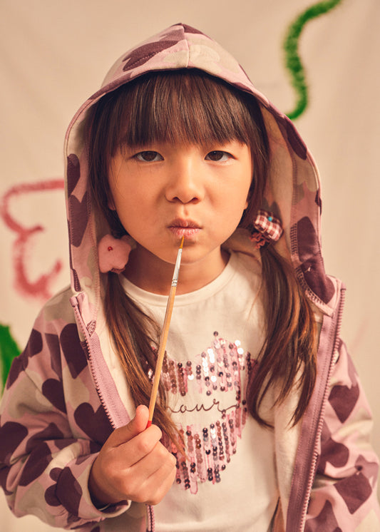4031 Mayoral Long Sleeve Applique Print Design T-Shirt
