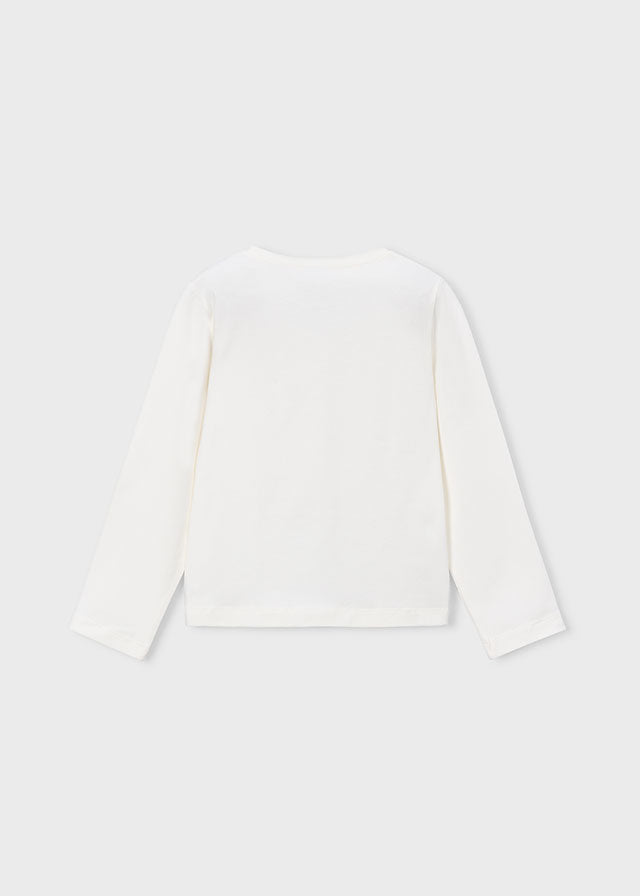 4035 Mayoral Long Sleeve Applique T-Shirt