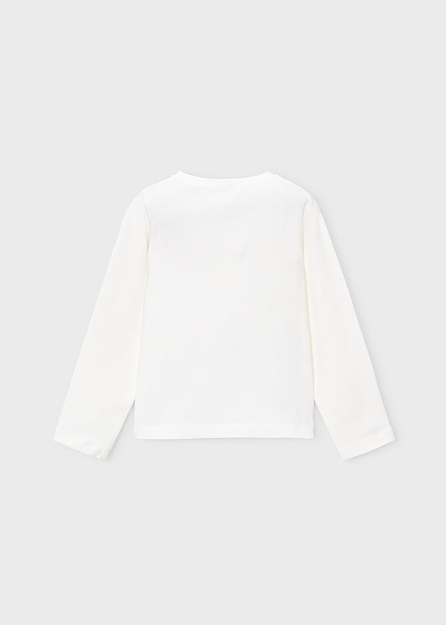 4035 Mayoral Long Sleeve Applique T-Shirt