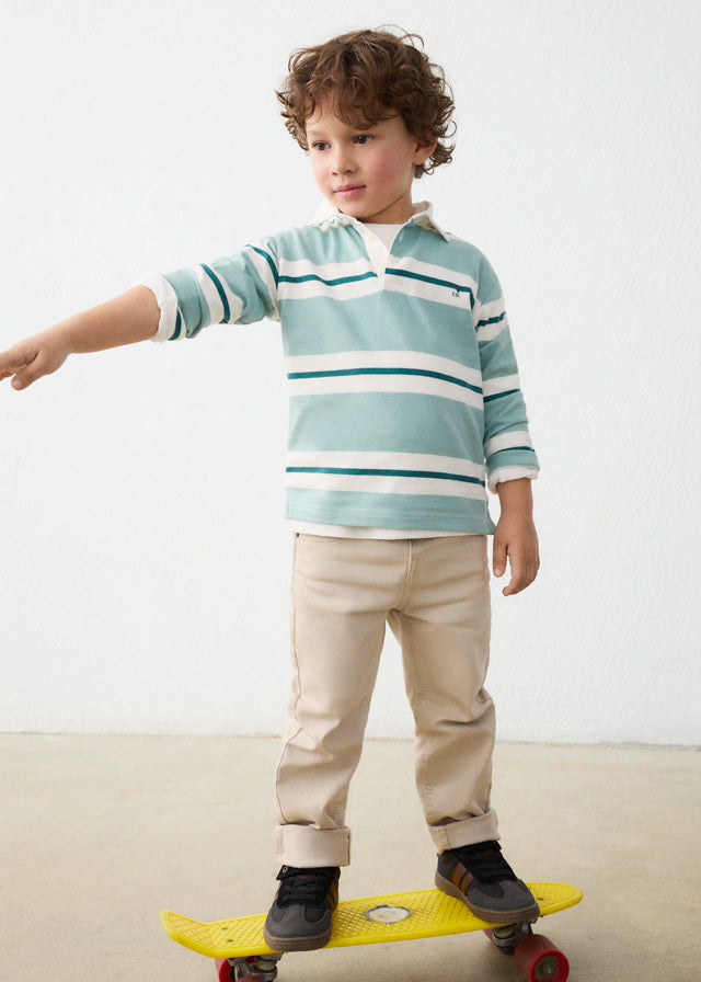 Mayoral Boys Striped Polo Shirt 4141